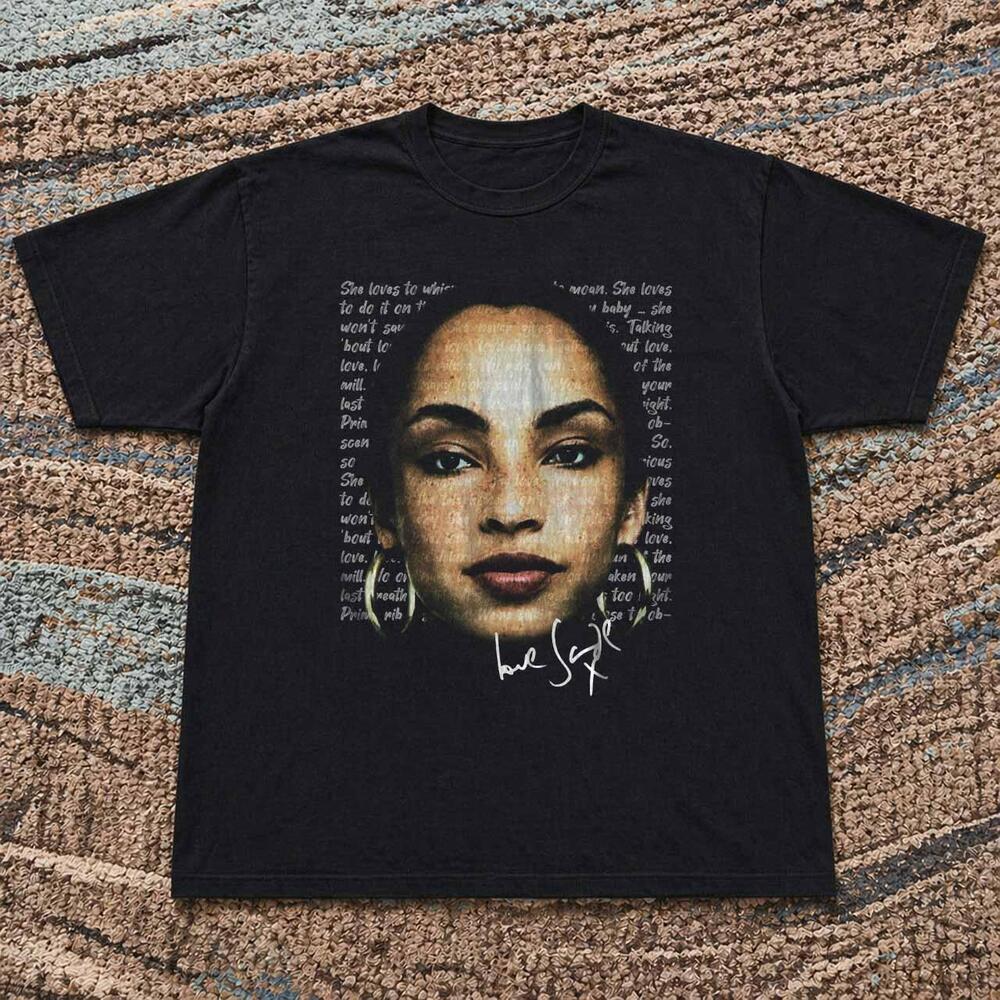 Style Sade Adu Black Graphic Tee